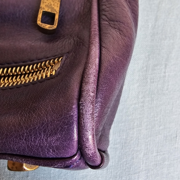 Rebecca Minkoff 5 Zip MAC Eggplant Purple Crossbody - Picture 8 of 17